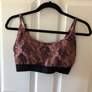 PINK sports bra— purple and pink— never worn!!